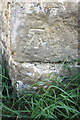 Benchmark on barn at Low Hall