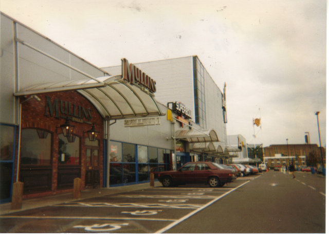 Retail park off the A40, 1996