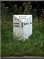 The Barton Parish milepost - detail