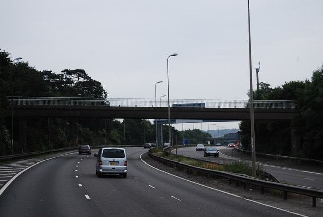 Footbridge over the M25