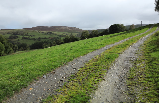 Farm access road leading to Gwern-yr-ewig