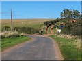 NT9163 : Junction of minor road and farm track near Alemill by Barbara Carr