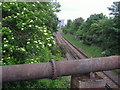The railway line east of Syon Lane bridge