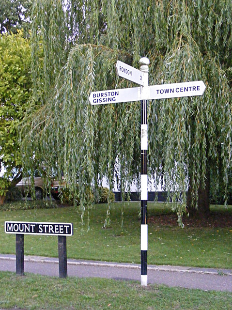 Roadsign & Road Name sign on Mount Street