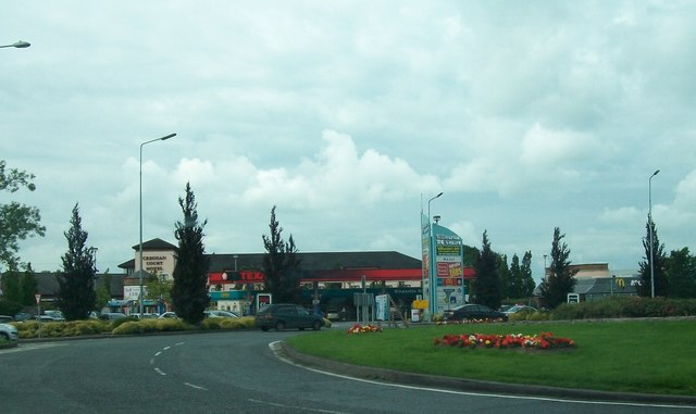Creggan Court Hotel and Texaco Service Station on the eastern outskirts of Athlone