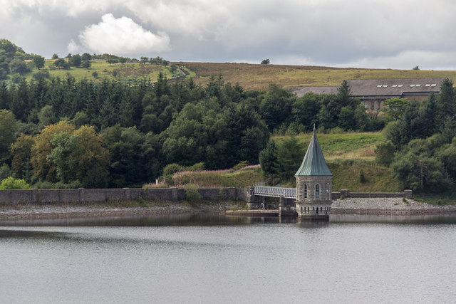 Pump House, Pontsticill Reservoir from the Brecon Mountain Railway