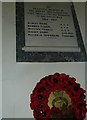 ST7359 : Combe Hay Church: war memorial by Basher Eyre