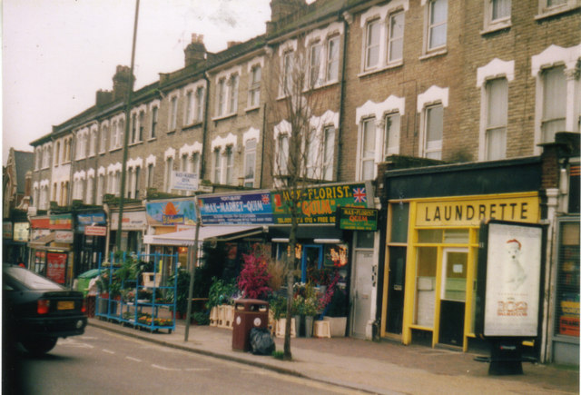 Shops on Harlesden High Street, 2001