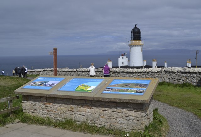 RSPB Dunnet Head Information Boards (and Lighthouse), Dunnet Head Peninsula, Caithness