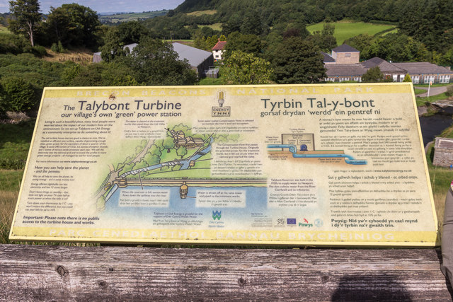 Information Board, Talybont Reservoir, Brecon Beacons, Wales
