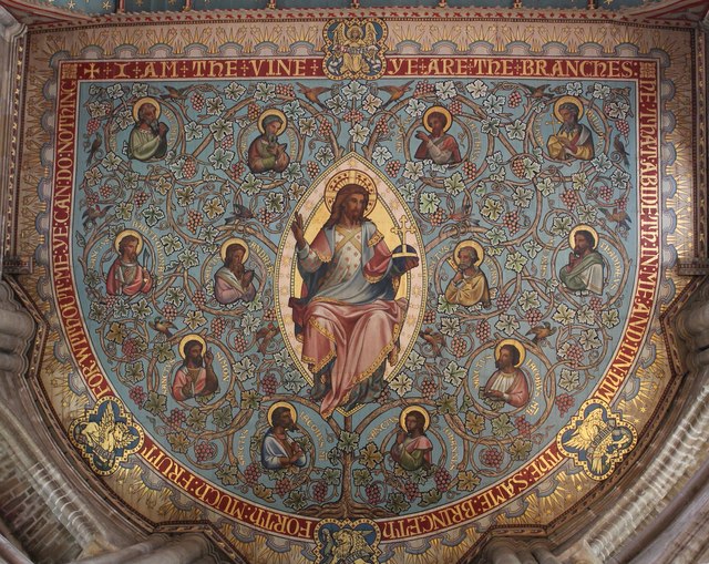 Painted Ceiling Peterborough Cathedral C J Hannan Briggs