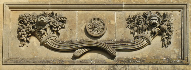 Croome Park temple greenhouse stone carving