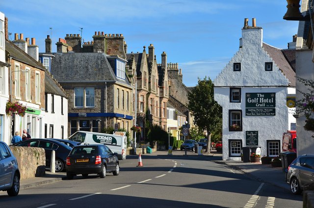 High Street and Golf Hotel, Crail