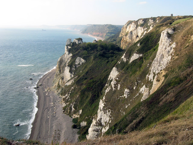 Branscombe Cliffs from the south west coastal path