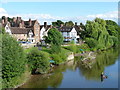 View of the riverbank from Bewdley Bridge 