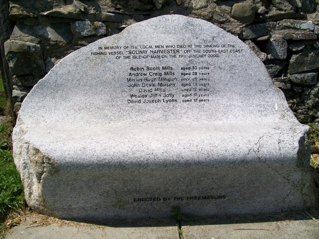 Solway Harvester memorial bench Isle of Whithorn