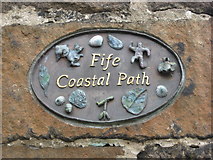 NT1380 : Wall Plaque - Fife Coastal Path by frank smith