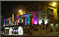 Pavilion Theatre at night