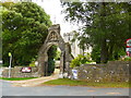 Looking across Whitcombe Road towards the priory