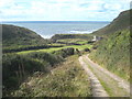 Looking down the valley of the Abbey River towards the sea