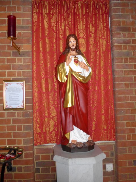 St Saviour's RC Church, Totland: statue (b)