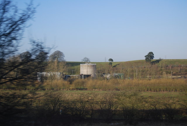 Sewage works on the edge of Stafford