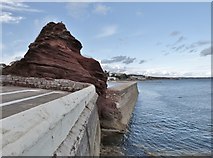 SX9676 : Old Maid Rock and the Breakwater, Dawlish by Derek Voller