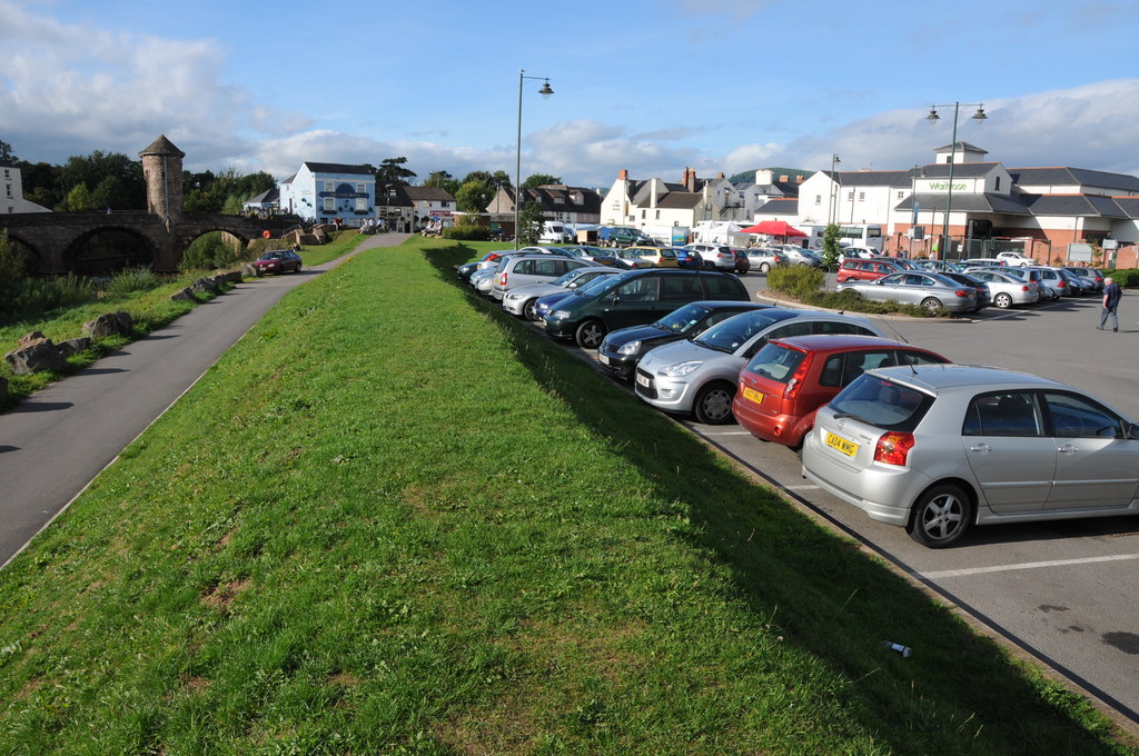 The Waitrose car park, Monmouth © Philip Halling :: Geograph Britain ...