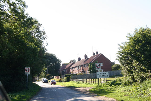 Entering North Newbald from the North East