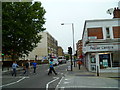 Looking north on North End Road at the junction with Beaumont Avenue