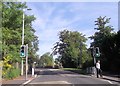 Andover Road approaching pedestrian crossing