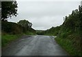 Minor road junction near Llangynin