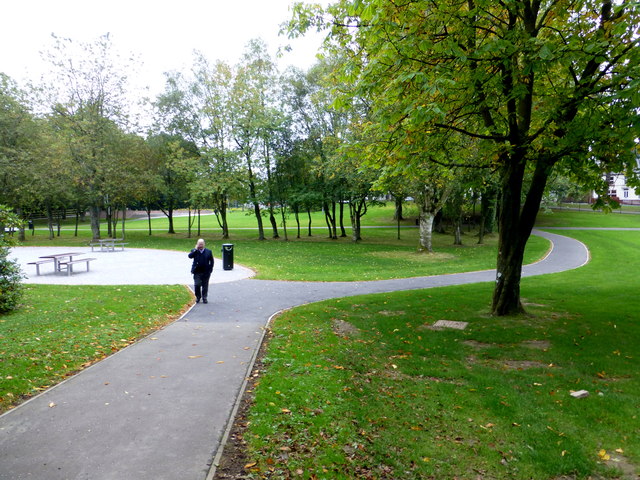 On the mobile, The Grange Park, Omagh © Kenneth Allen :: Geograph Ireland