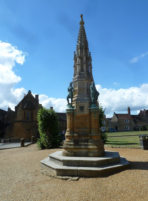 Memorial opposite the abbey