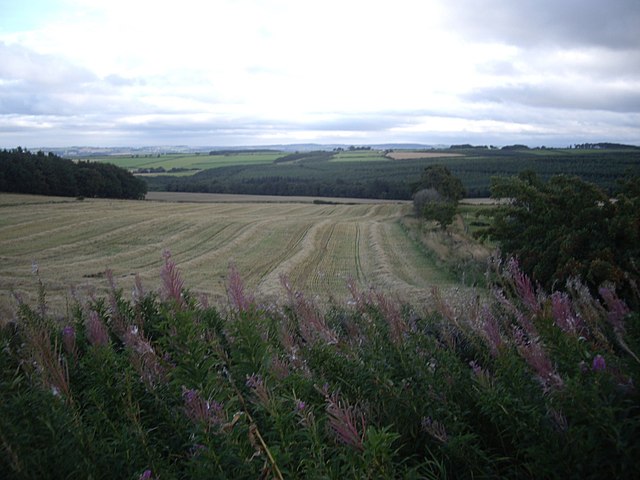View south from a minor road on Wooley Hill