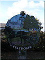 TG1617 : Felthorpe Village sign by Geographer