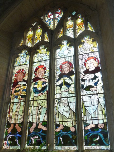 St John the Baptist, Symondsbury: stained glass window (1)