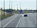 SP1794 : M6 Toll Road, Exit at Junction T2 by David Dixon