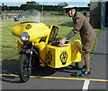 NT5578 : A vintage AA Patrol motorcycle and sidecar by Walter Baxter