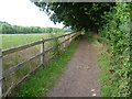 TQ1763 : Bridleway on the edge of Chessington by Marathon