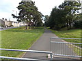 Tree-lined path between Gorwydd Road and Woodlands in Gowerton