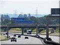 SP1795 : M6 Motorway Approaching Grove Lane Bridge by David Dixon