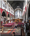 Bobbers Mill Road: St Stephen - nave, arcades and west window