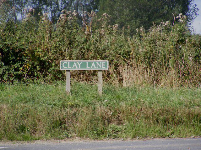 Clay Lane sign