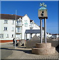 Zeta Mnemonical sculpture in Marine Walk, Swansea