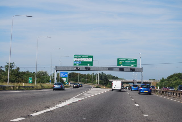 A27 / A3(M) junction © N Chadwick :: Geograph Britain and Ireland