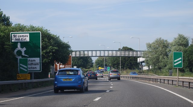 Footbridge, Chichester bypass © N Chadwick cc-by-sa/2.0 :: Geograph ...