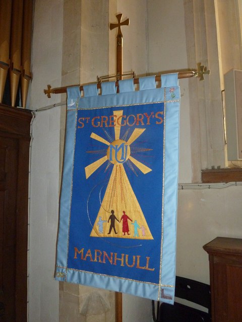 St Gregory, Marnhull: banner