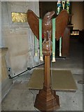 ST7818 : St Gregory, Marnhull: lectern by Basher Eyre