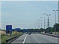 SP1892 : M6 Toll Road, Start of Variable Speed Limit by David Dixon
